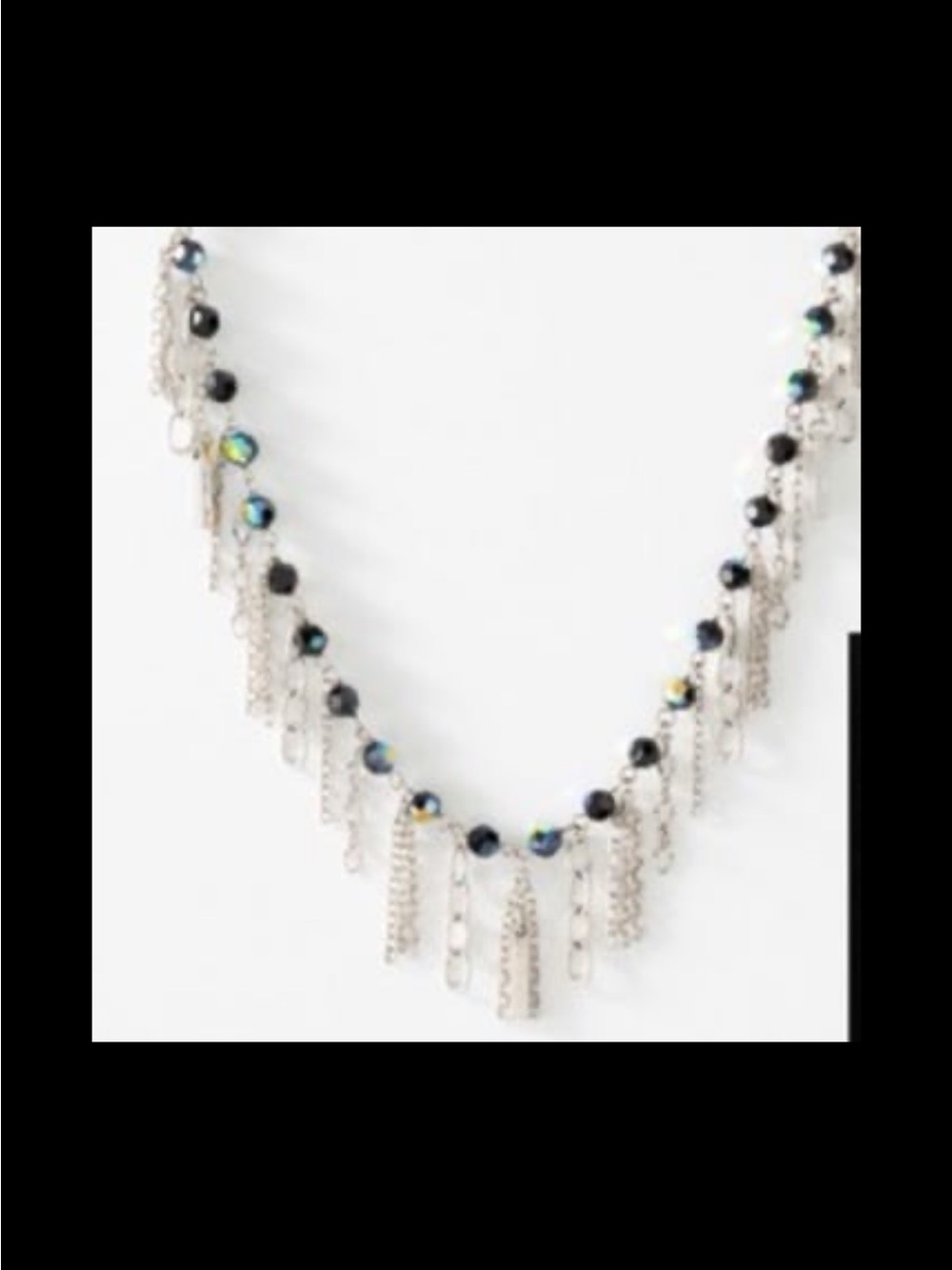 Fringe collar necklace from swarovski touchstone NWT #988